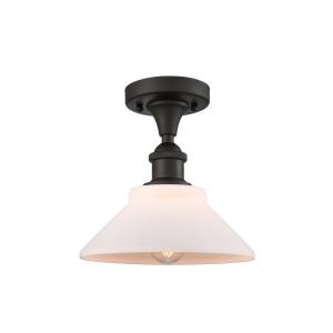 Orwell-3.5W 1 LED Semi-Flush Mount in Industrial Style-8.38 Inches Wide by 9 Inches High