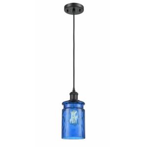 Candor-3.5W 1 LED Mini Pendant in Industrial Style-4.75 Inches Wide by 9.5 Inches High