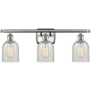 Caledonia-3 Light Bath Vanity in Industrial Style-26 Inches Wide by 12 Inches High