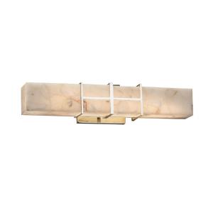 Alabaster Rocks Structure - 21.5 Inch Linear Wall/Bath Vanity with Alabaster Resin Shade