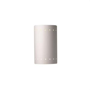 Ambiance - Small Cylinder with Perfs Closed Top Outdoor Wall Sconce