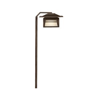Zen Garden - Low Voltage 1 light Path and Spread Light - 24 inches tall by 7 inches wide