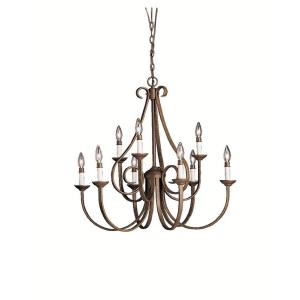 Dover - 9 light Chandelier - with Transitional inspirations - 29 inches tall by 32 inches wide
