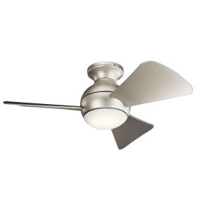 Sola - Ceiling Fan with Light Kit - 11 inches tall by 34 inches wide
