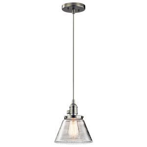 Avery - 1 light Mini Pendant - with Vintage Industrial inspirations - 8.75 inches tall by 8.25 inches wide