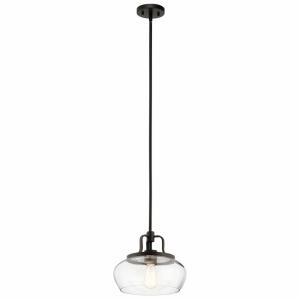 Davenport - 1 light Convertible Pendant - with Transitional inspirations - 10.5 inches tall by 12 inches wide