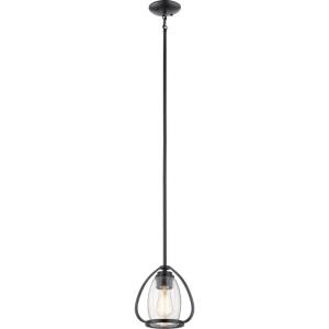 Tuscany - Mini-pendant 1 Light - with Lodge/Country/Rustic inspirations - 8.75 inches tall by 9 inches wide