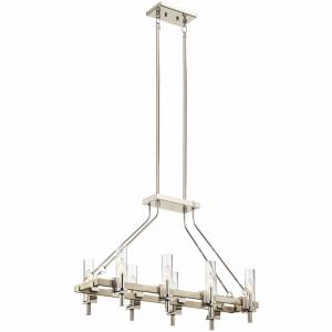 Telan - 8 light Linear Chandelier - 23.25 inches tall by 13.75 inches wide