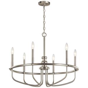 Capitol Hill - 6 light Large Chandelier - with Traditional inspirations - 22 inches tall by 28.75 inches wide