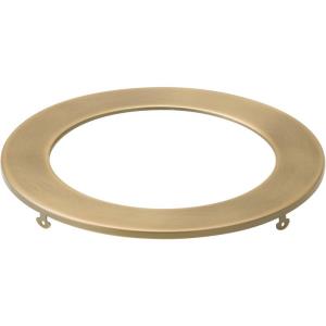 Direct to Ceiling - Round Slim Downlight Trim - with Utilitarian inspirations - 0.5 inches tall by 7 inches wide