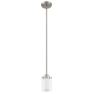 Manhattan - 1 Light Mini Pendant in Manhattan Style - 5 Inches wide by 8 Inches high
