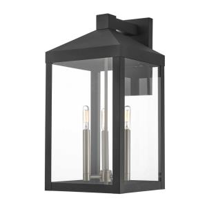 Nyack - Three Light Outdoor Wall Lantern - 10.5 Inches wide by 21.75 Inches high