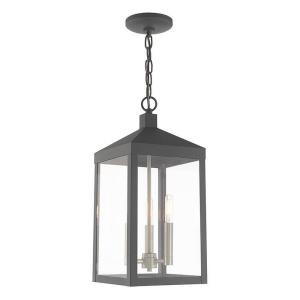 Nyack - 3 Light Outdoor Pendant Lantern in Nyack Style - 8.25 Inches wide by 18.5 Inches high