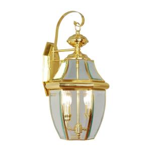 Monterey - 2 Light Outdoor Wall Lantern in Monterey Style - 10.5 Inches wide by 20.25 Inches high