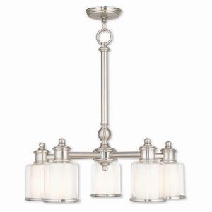 Middlebush - 5 Light Dinette Chandelier in Middlebush Style - 25 Inches wide by 25.5 Inches high