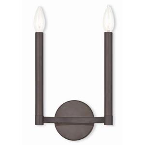 Alpine - 2 Light ADA Wall Sconce in Alpine Style - 8.75 Inches wide by 15 Inches high