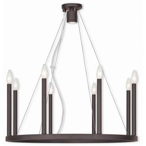 Alpine - Nine Light Chandelier in Alpine Style - 28 Inches wide by 25 Inches high