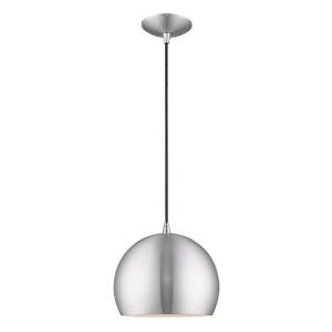 Metal Shade - 1 Light Mini Pendant in Metal Shade Style - 10 Inches wide by 14 Inches high