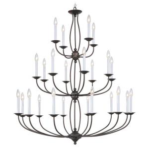 Home Basics - 24 Light Chandelier in Home Basics Style - 42 Inches wide by 50 Inches high