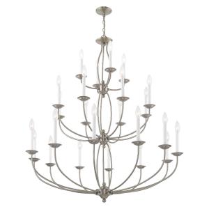 Home Basics - 24 Light Chandelier in Home Basics Style - 42 Inches wide by 50 Inches high
