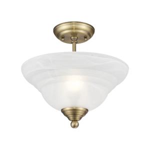 North Port - 2 Light Flush Mount in North Port Style - 13 Inches wide by 10.5 Inches high