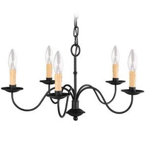 Heritage - 5 Light Chandelier in Heritage Style - 20 Inches wide by 11.5 Inches high