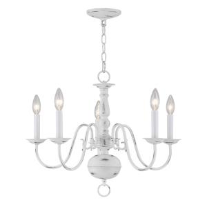 Williamsburgh - 5 Light Chandelier in Williamsburgh Style - 24 Inches wide by 18 Inches high