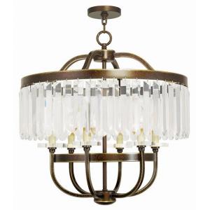 Ashton - 6 Light Chandelier in Ashton Style - 24 Inches wide by 24.5 Inches high