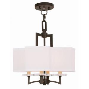 Woodland Park - Four Light Mini Chandelier in Woodland Park Style - 15 Inches wide by 17 Inches high