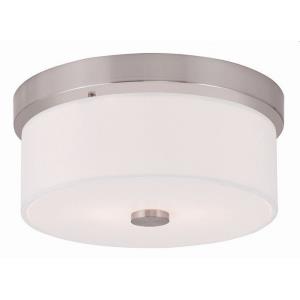 Meridian - 2 Light Flush Mount in Meridian Style - 11 Inches wide by 5 Inches high