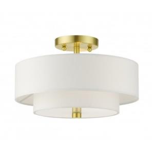 Meridian - 2 Light Semi-Flush Mount in Meridian Style - 11 Inches wide by 8.25 Inches high