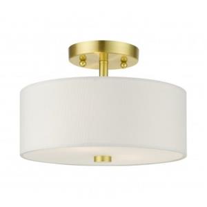 Meridian - 2 Light Semi-Flush Mount in Meridian Style - 11 Inches wide by 7.75 Inches high