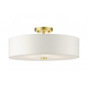 Meridian - 4 Light Semi-Flush Mount in Meridian Style - 18 Inches wide by 8.13 Inches high