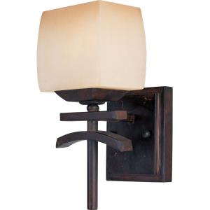 Asiana-1 Light Wall Sconce in Far East style-5.5 Inches wide by 12 inches high