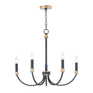 Charlton-5 Light Chandelier-26 Inches wide by 22 inches high