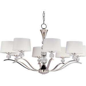 Rondo-Eight Light Chandelier in Transitional style-38.75 Inches wide by 23.5 inches high