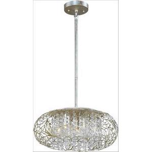 Arabesque-Seven Light Pendant in Crystal style-18 Inches wide by 8 inches high