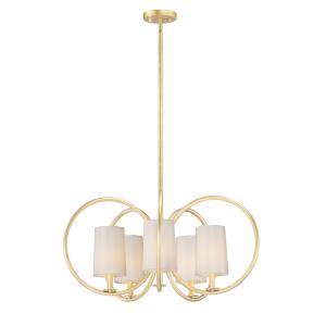 Meridian-5 Light Chandelier-30.5 Inches wide by 14.5 inches high