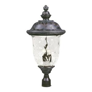 Carriage House DC-Three Light Outdoor Pole/Post Mount in Early American style-14 Inches wide by 29 inches high