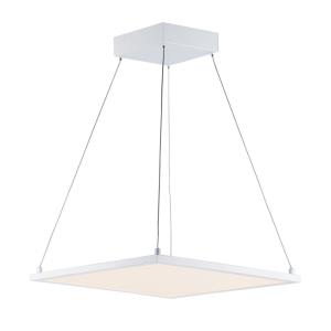 Wafer-36W 1 LED Square Pendant-15 Inches wide by 0.5 inches high