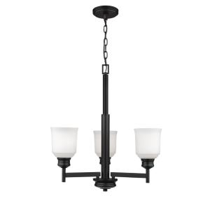 Burbank Chandelier 3 Light -21 Inches Wide by 24.25 Inches High