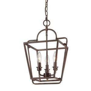 3 Light Pendant-12 Inches Wide by 17 Inches High