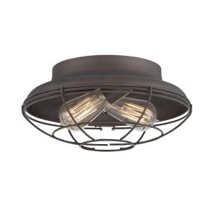 Neo- 2 Light Flush Mount-12 Inches Wide by 5.5 Inches High