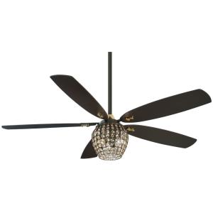 Bling - Ceiling Fan with Light Kit in Transitional Style - 18 inches tall by 56 inches wide