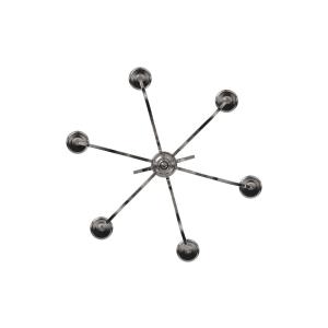 Savannah Row - Chandelier 6 Light Brushed Nickel in Traditional Style - 26.75 inches tall by 26 inches wide