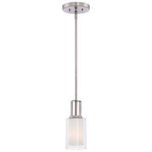 Parsons Studio - 1 Light Mini Pendant in Transitional Style - 10 inches tall by 4.25 inches wide