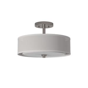 Parsons Studio - 3 Light Semi-Flush Mount in Transitional Style - 10 inches tall by 15 inches wide