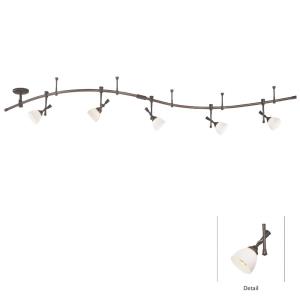 5 Light Flex Track Kit in Contemporary Style - 12.5 inches tall by 192 inches wide