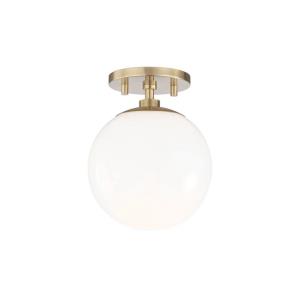 Stella-One Light Semi-Flush Mount in Style-7.5 Inches Wide by 9.25 Inches High