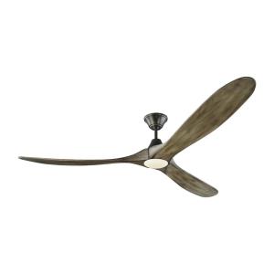 Maverick Max LED - 3 Blade Ceiling Fan with Handheld Control and Includes Light Kit in Modern Style - 70 Inches Wide by 13.8 Inches High